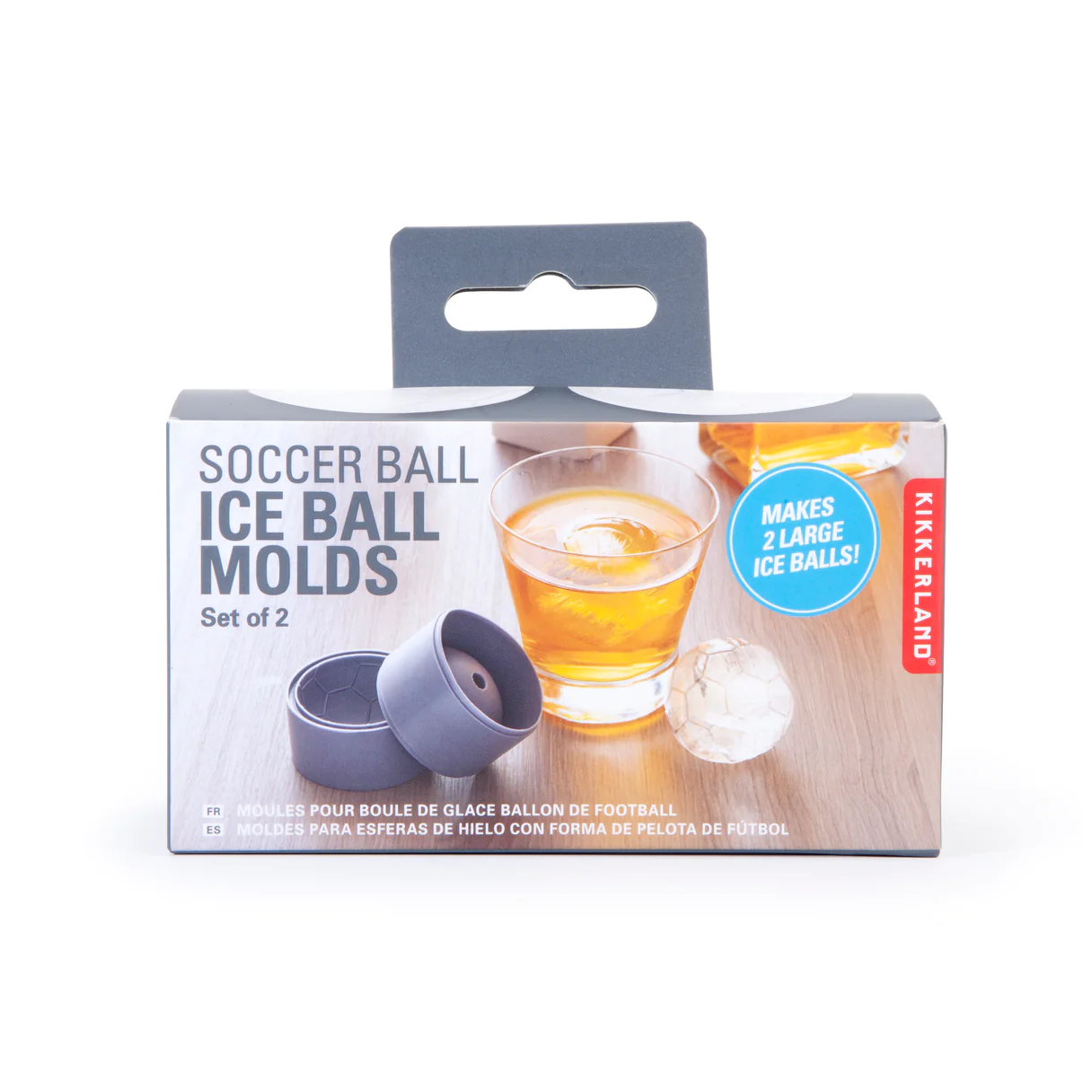 Kikkerland Soccer Ball Ice Molds