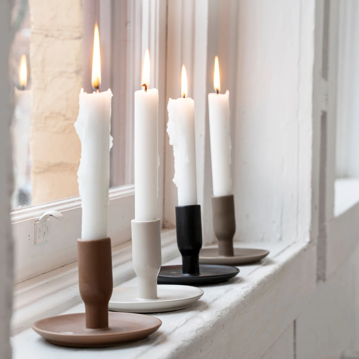 Indaba Taupe Boheme Candle Holder