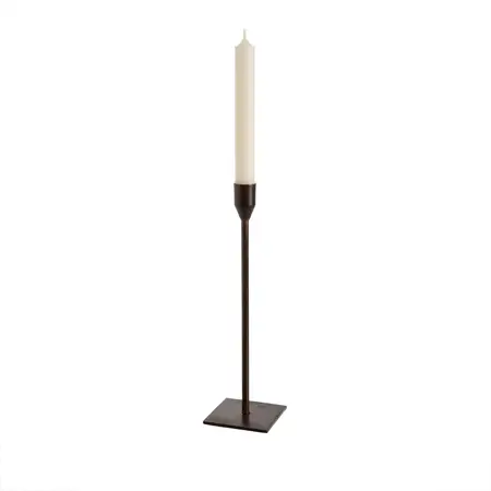 Indaba Large Bonita Candlestick Leather