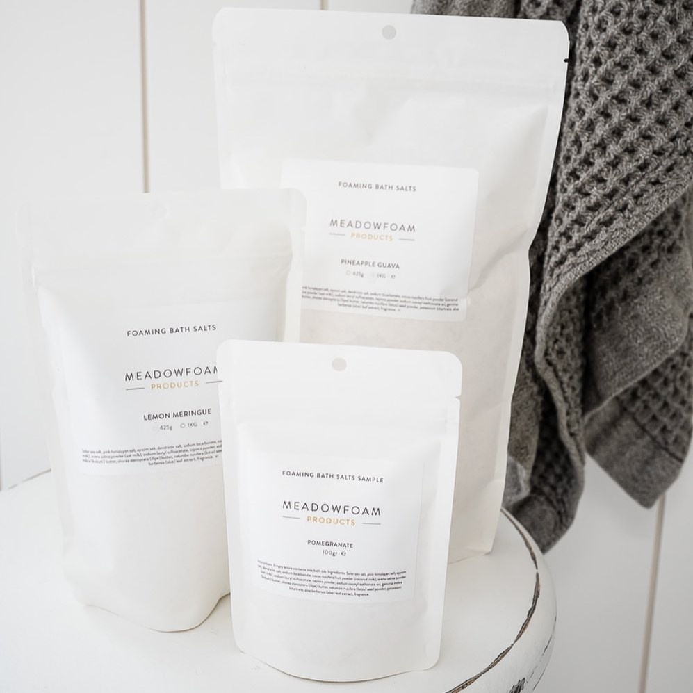 Meadowfoam Products Foaming Bath Salts 100g