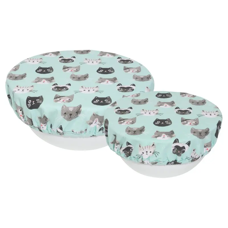 Cats Meow Bowl Covers Set of 2