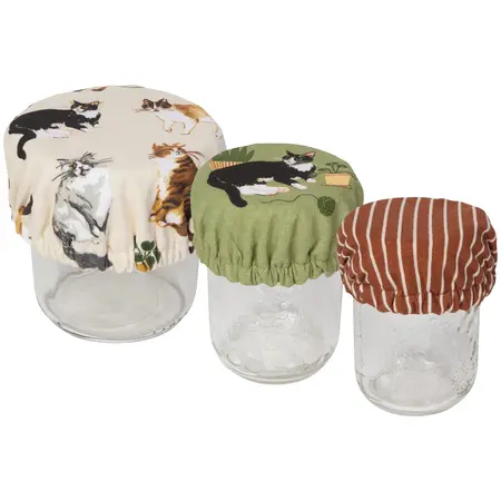 Now Designs Cat Collective Bowl Covers Mini Set of 3