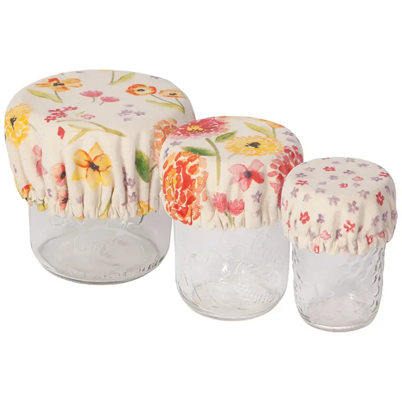 Now Designs Cottage Floral Bowl Covers Mini Set of 3