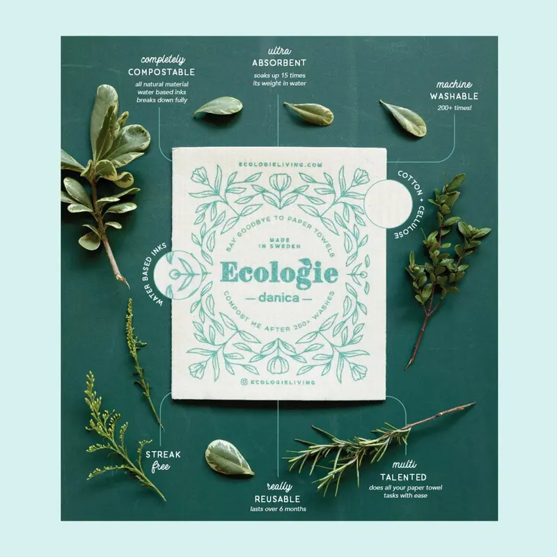 Ecologie by Danica Lemon Swedish Sponge Cloth