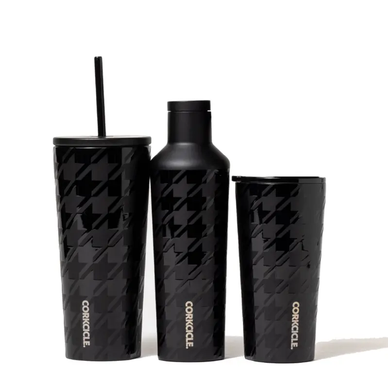 Corkcicle Onyx Houndstooth Canteen
