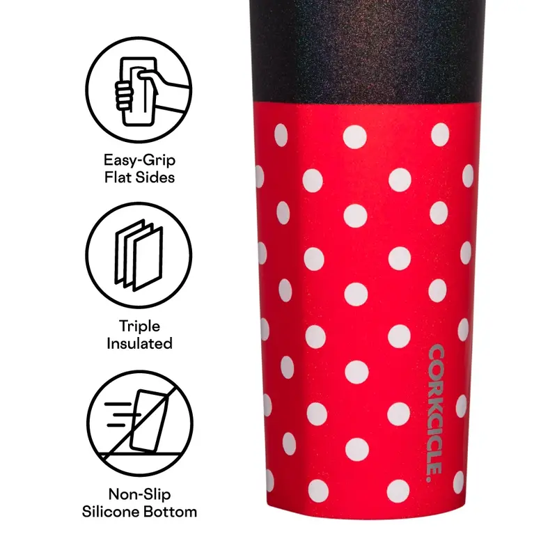 Corkcicle Disney Minnie Mouse Polka Dot Red Canteen