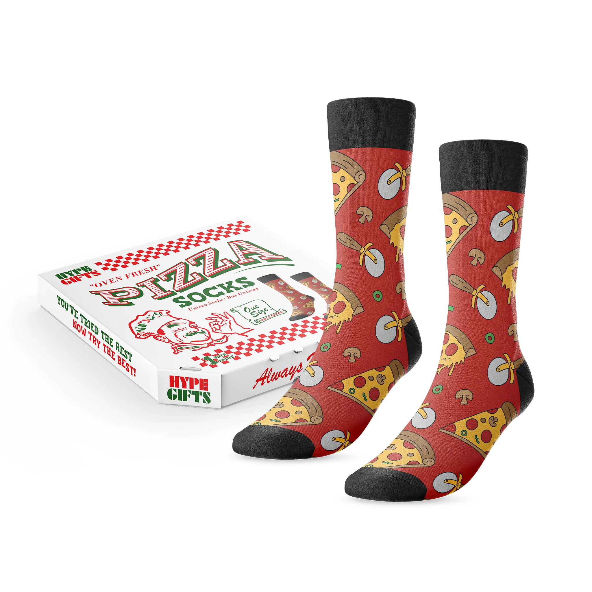Main & Local Pizza Socks