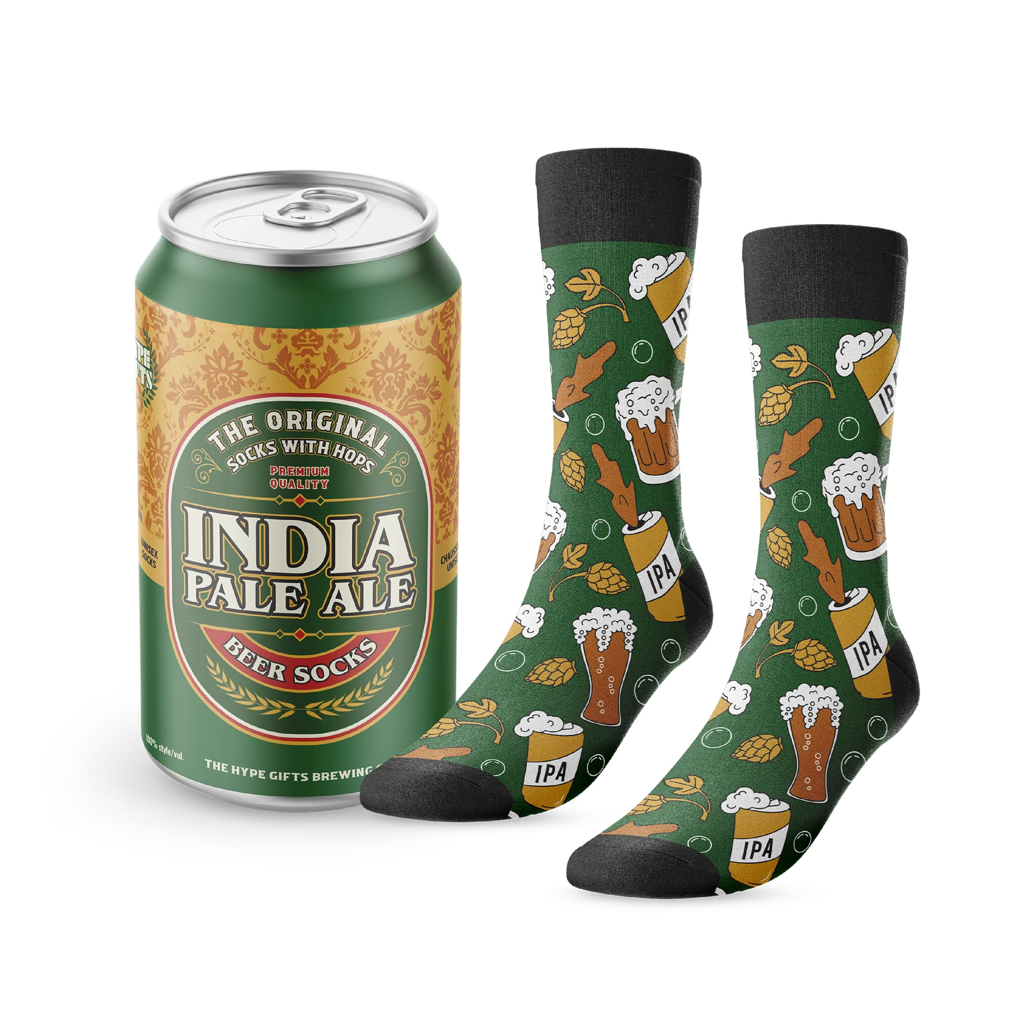 Main & Local Beer Can Socks