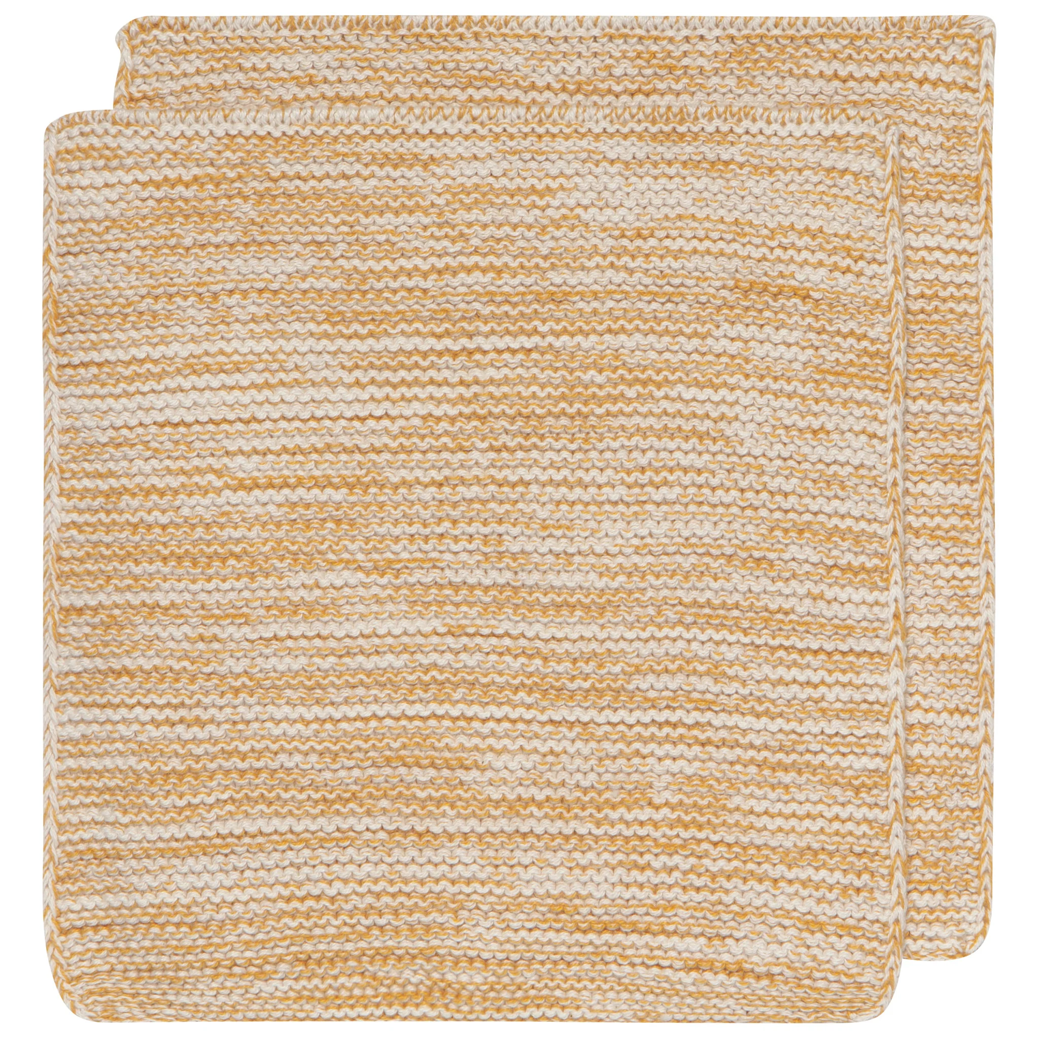 Danica Heirloom Ochre Knit Dishcloths (Set of 2)