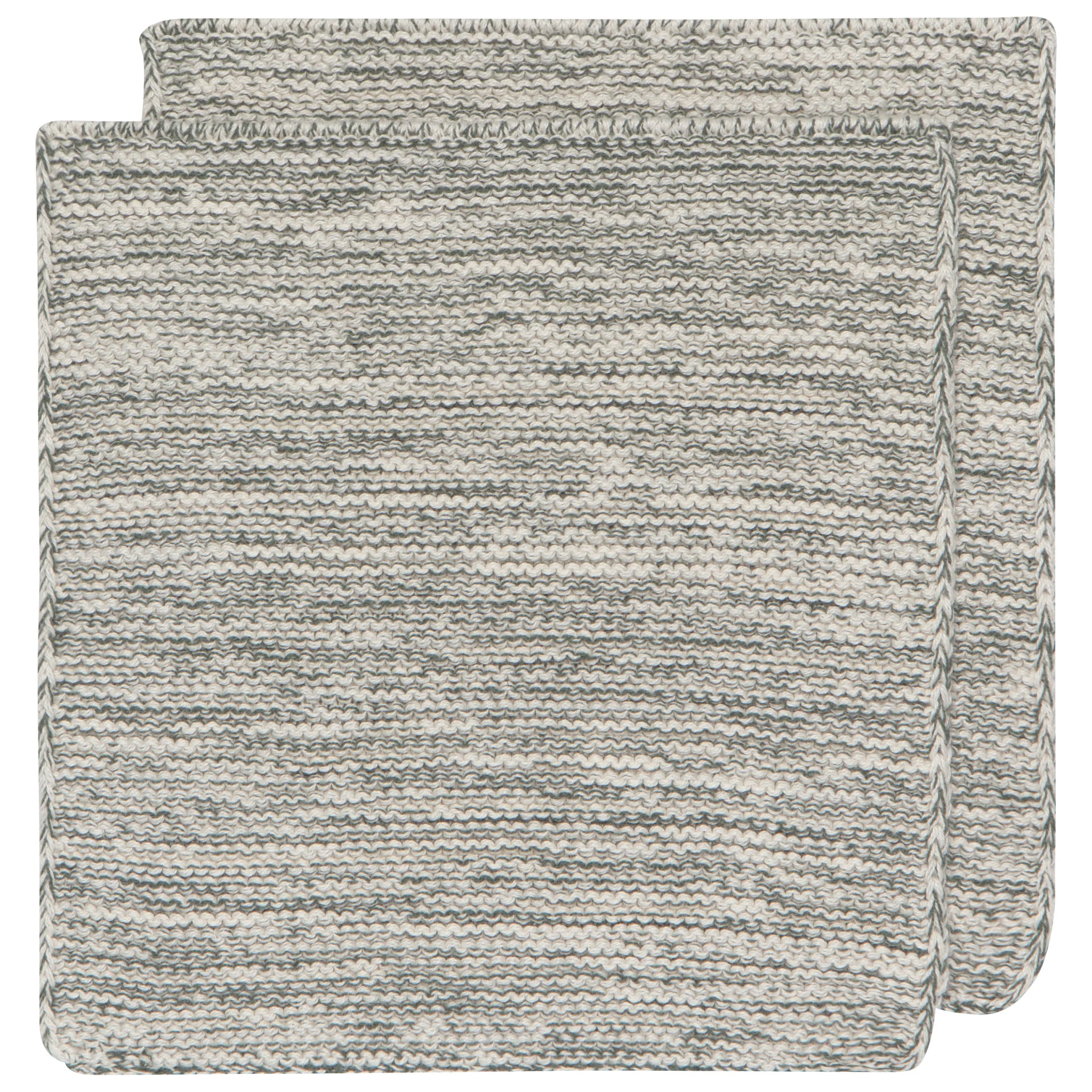 Danica Heirloom Jade Green Knit Dishcloths (Set of 2)