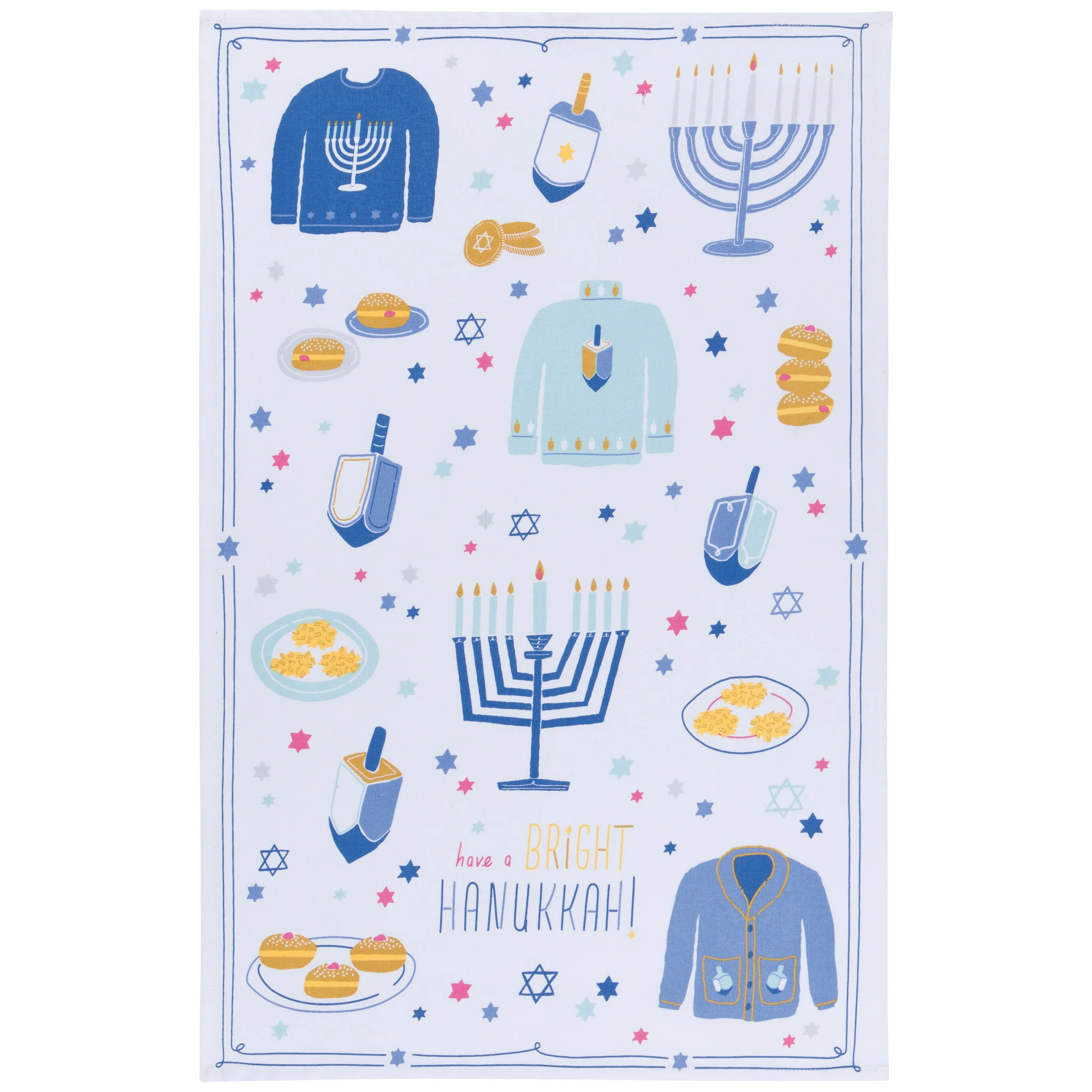 Danica Jubilee Bright Hanukkah Mug & Dishtowel Set