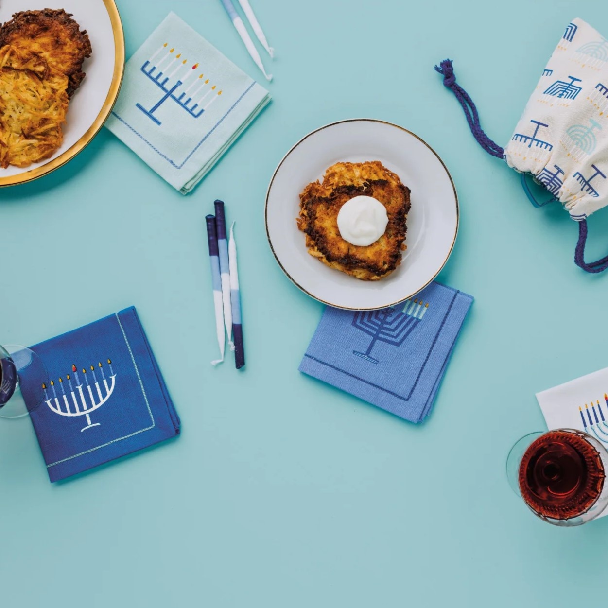 Danica Jubilee Bright Hanukkah Cocktail Napkin Set