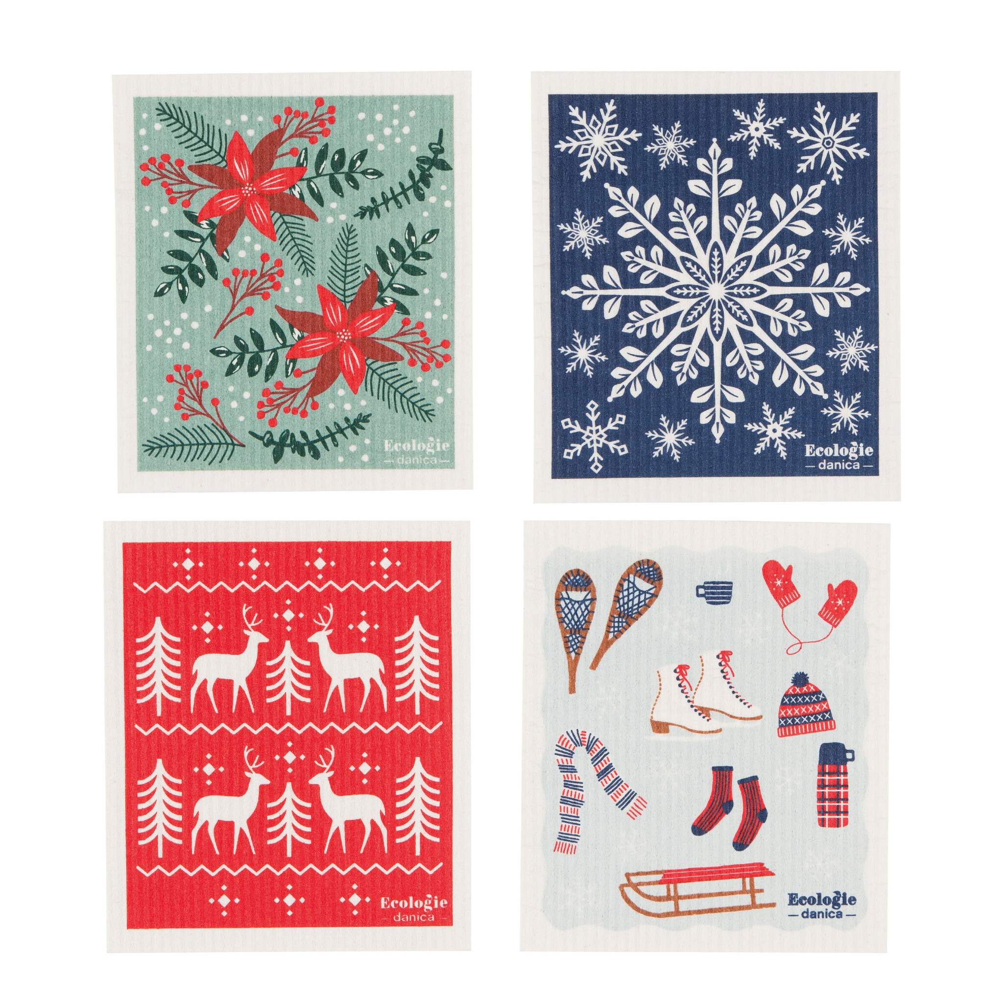 Ecologie by Danica Holiday Swedish Sponge Cloths