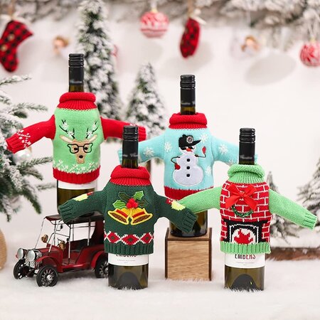 Canadian Gift Co Ugly Wine Bottle Sweater