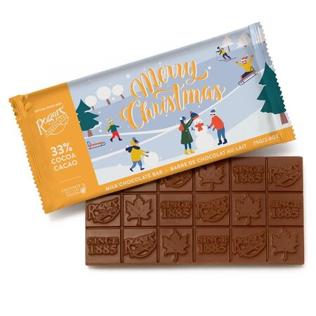 Rogers' Chocolates Milk Chocolate Merry Christmas Bar