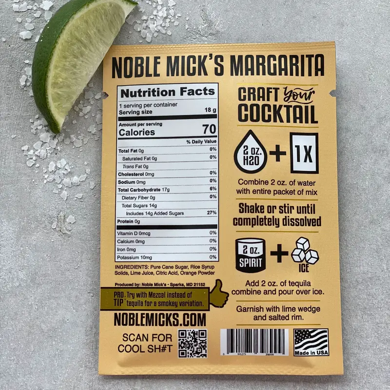 Noble Mick's Craft Cocktail Mixes