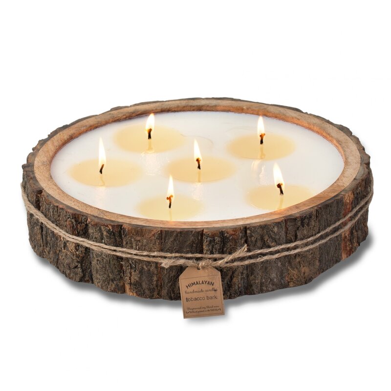 Himalayan Large Tree Bark Grapefruit Pine Candle