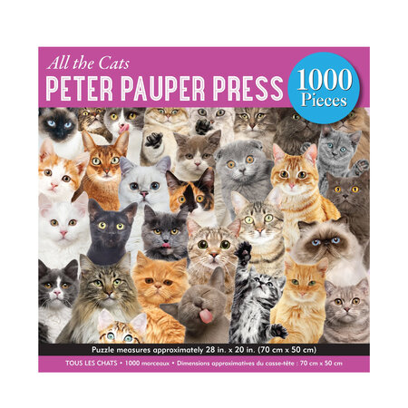 Peter Pauper Press All the Cats 1000 Piece Puzzle