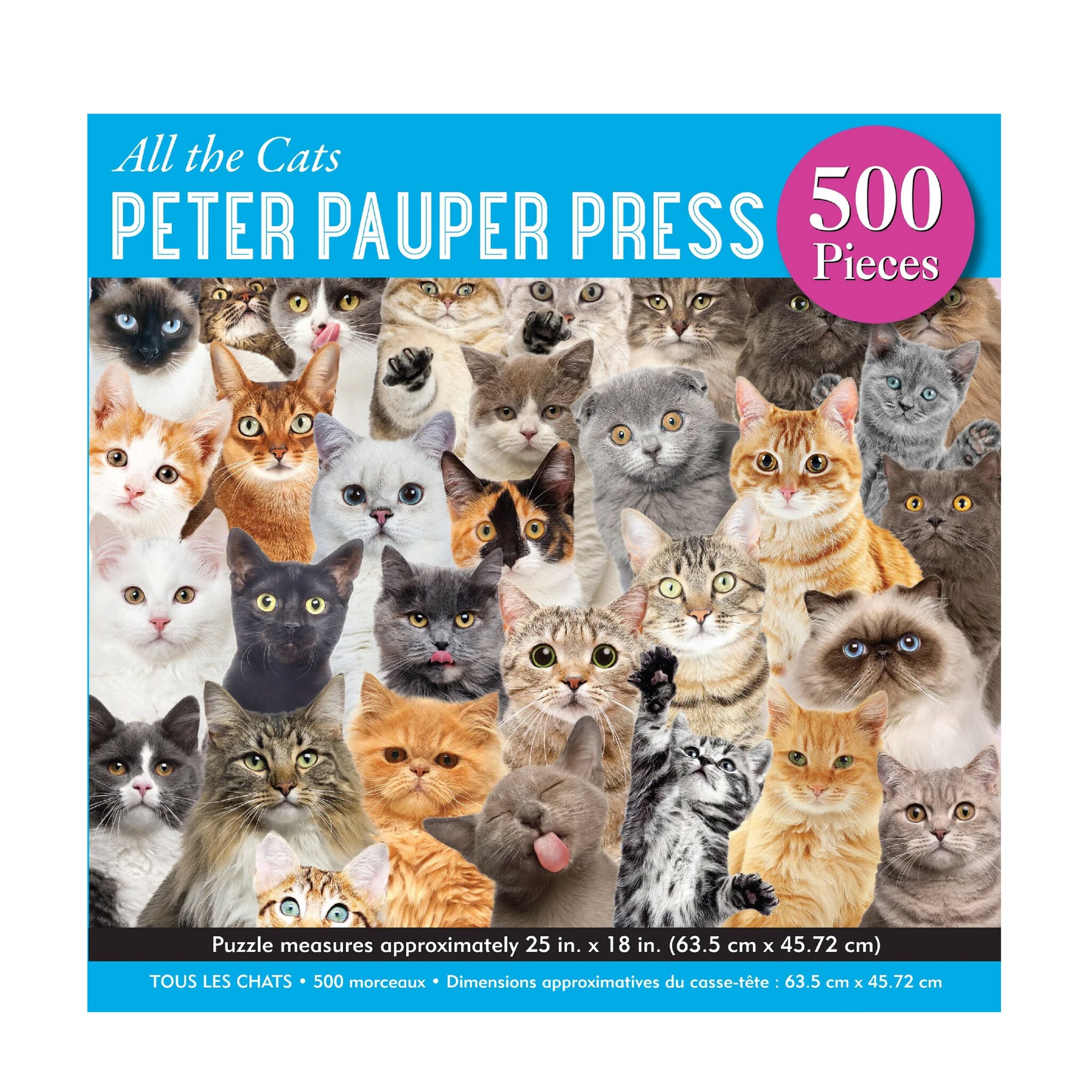 Peter Pauper Press All the Cats 500 Piece Puzzle