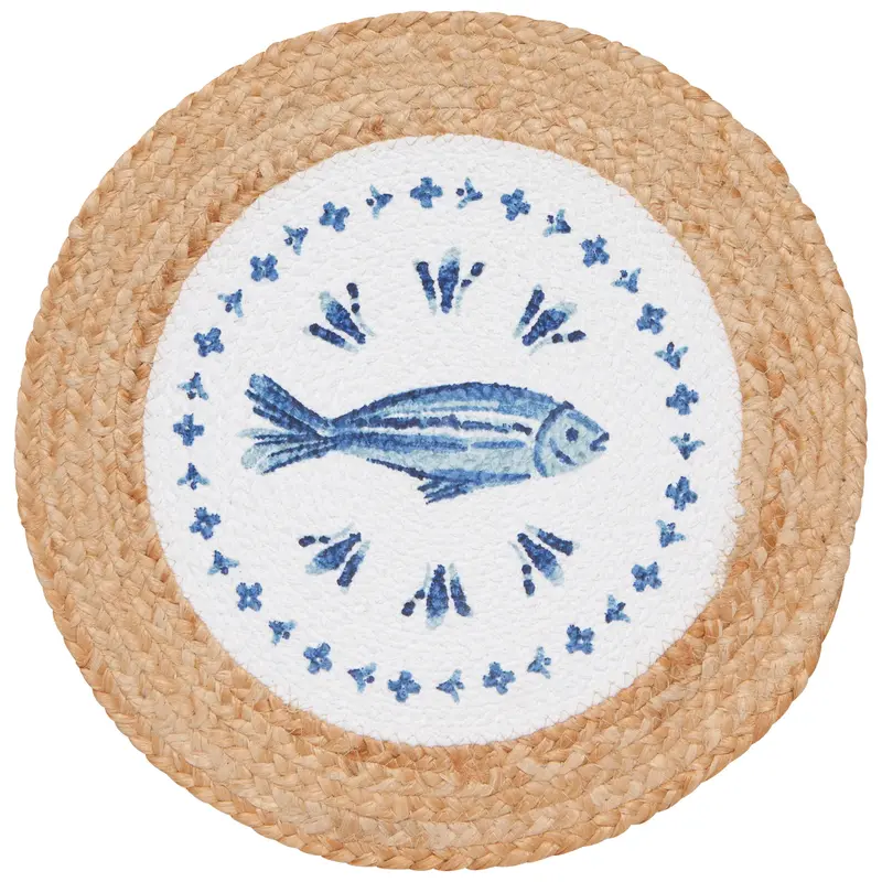 Danica Aveiro Round Braided Placemat