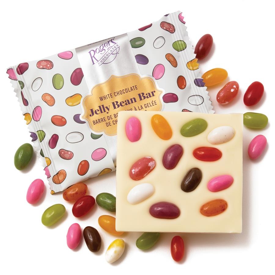 Rogers' Chocolates Jelly Bean Bar White Chocolate