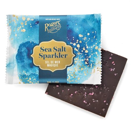 Rogers' Chocolates 72% Sea Salt Sparkler Bar
