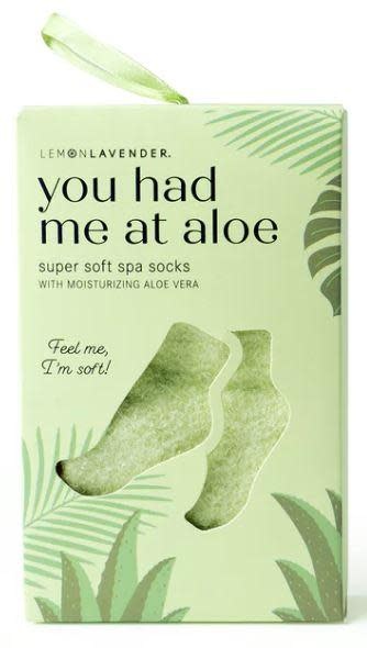 Lemon Lavender You Had Me At Aloe Hydrating Socks