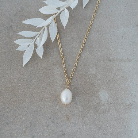 Veda Necklace Gold/Pearl