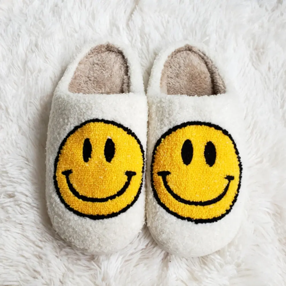 Oceanic Inc Happy Face Slippers Yellow