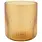 Danica Heirloom Amber Short Fluted Tumbler