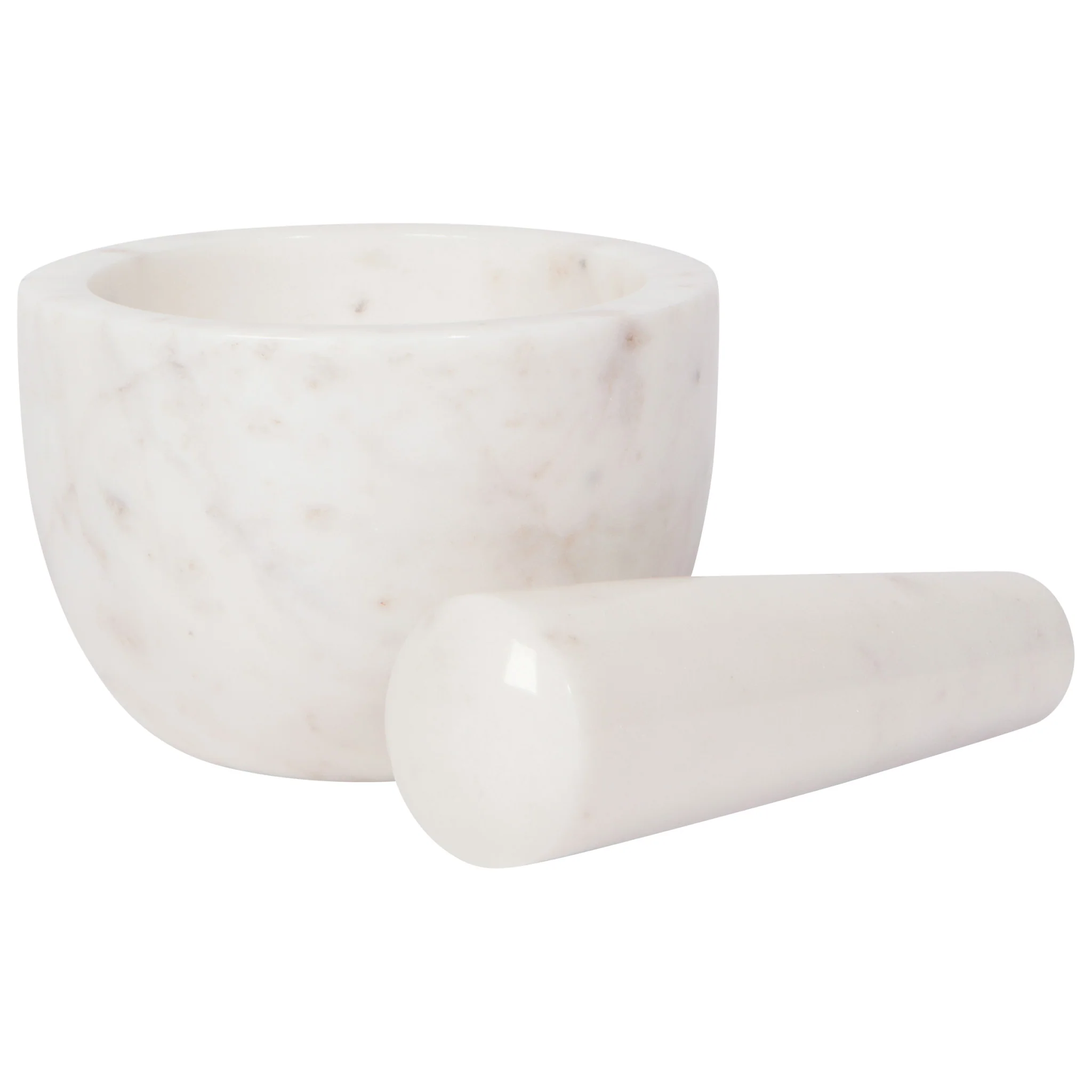 Danica Heirloom White Marble Mortar + Pestle