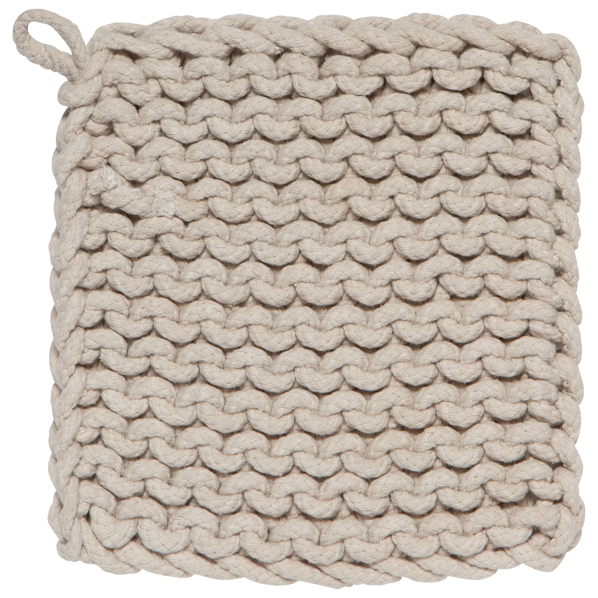 Danica Heirloom Dove Grey Knit Potholder
