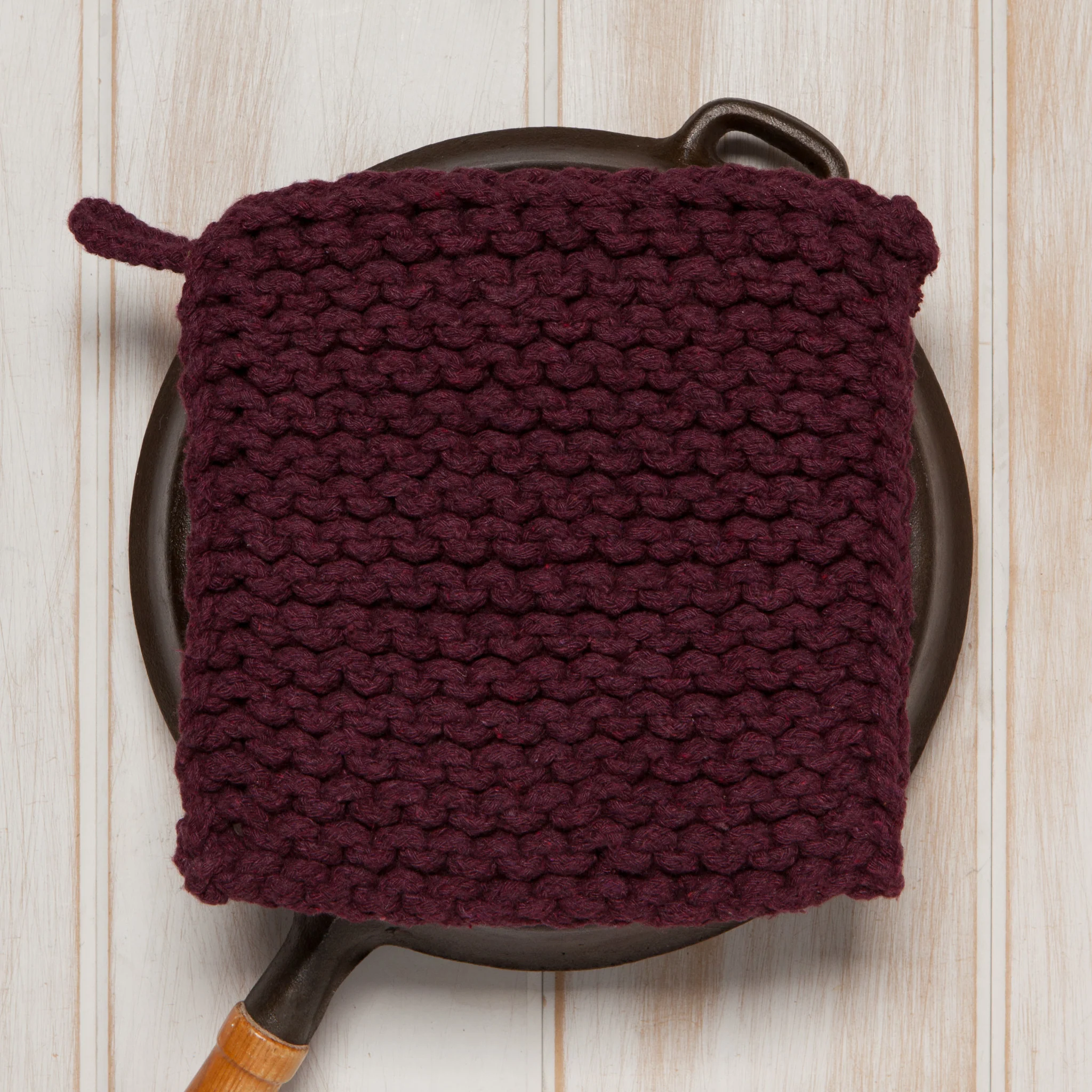 Danica Heirloom Wine Knit Potholder