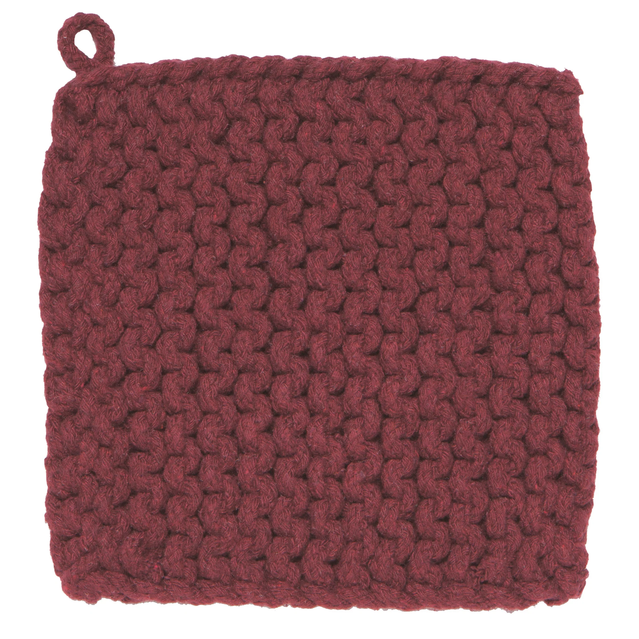 Danica Heirloom Wine Knit Potholder