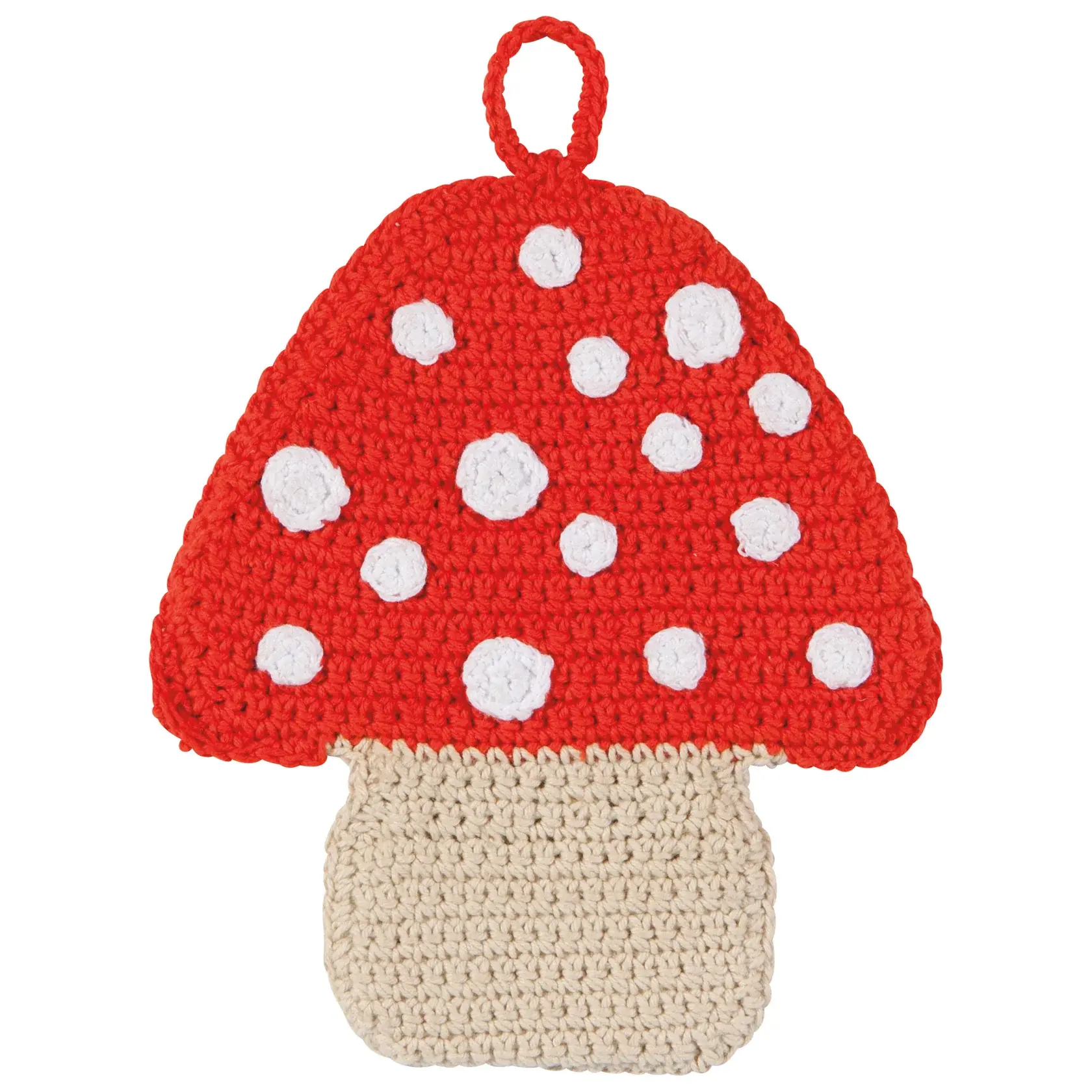 Danica Toadstool Mushroom Crochet Trivet