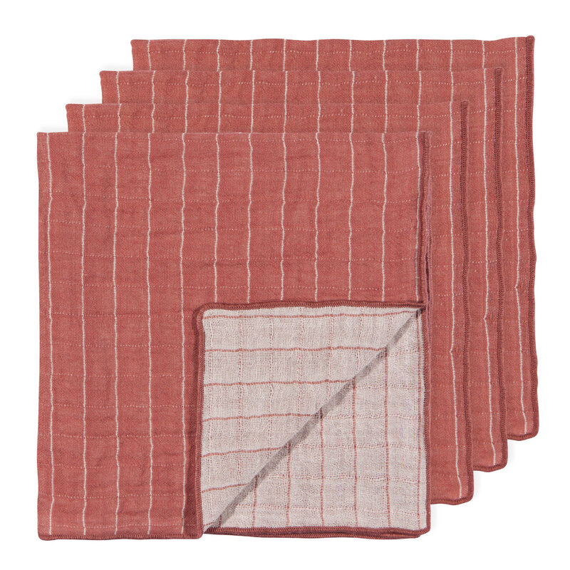 Danica Heirloom Canyon Rose Double Weave Napkins (Set of 4)