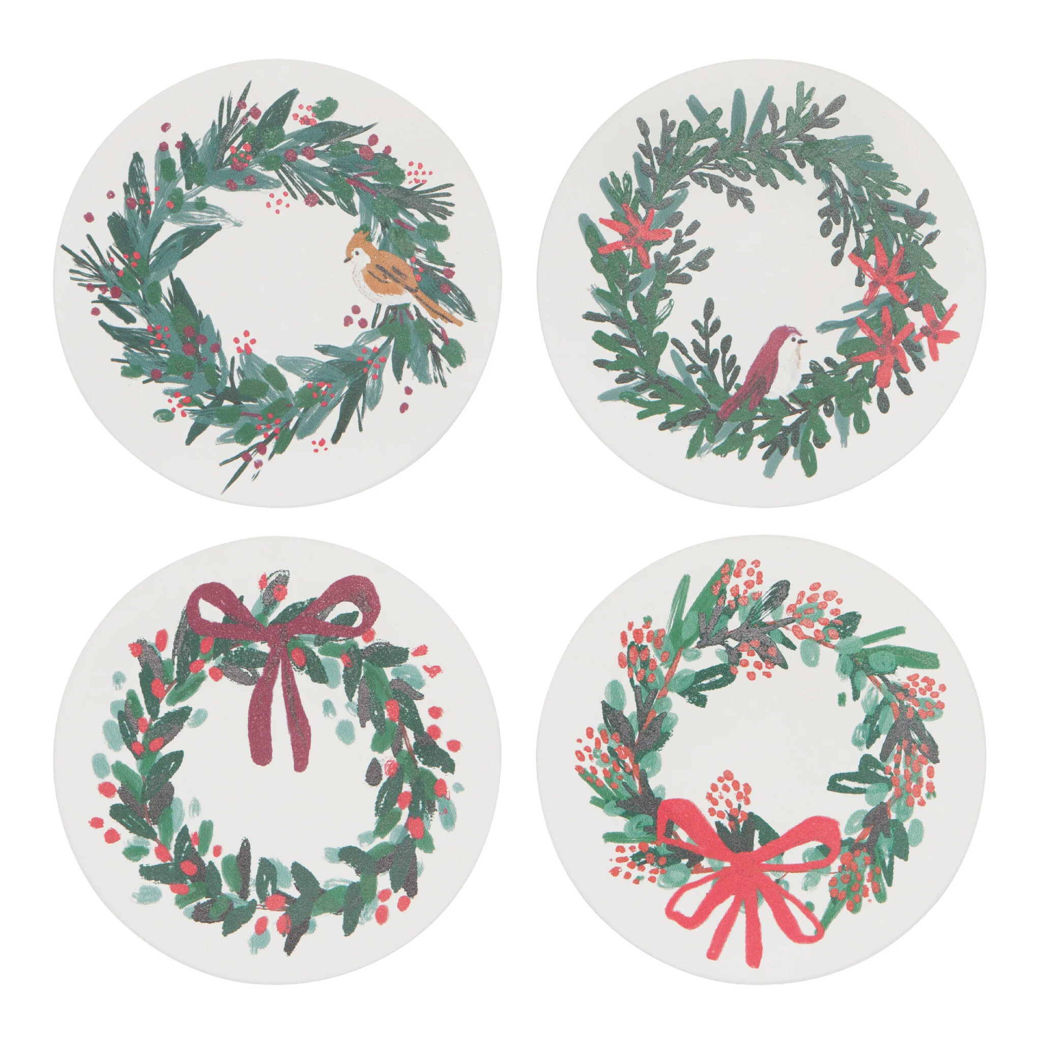 Danica Wreaths Soak Up Coasters (Set of 4)