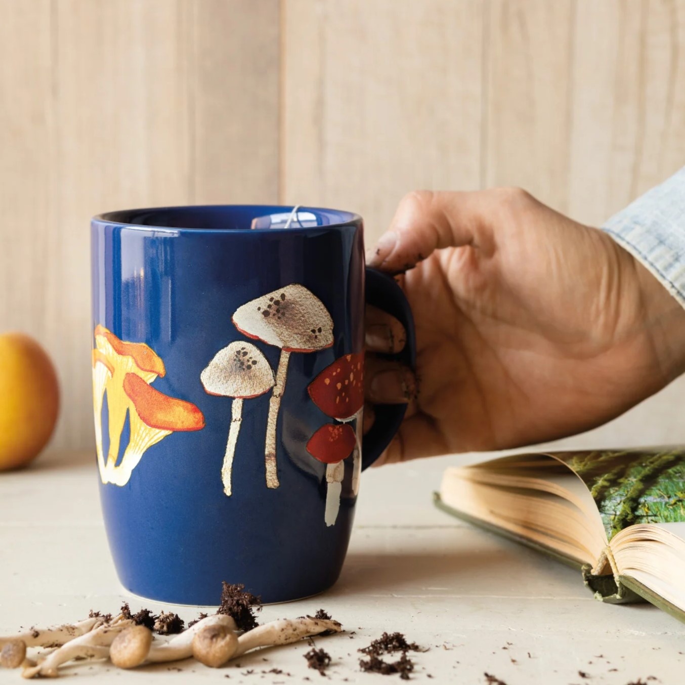 Danica Field Mushrooms Tall Mug