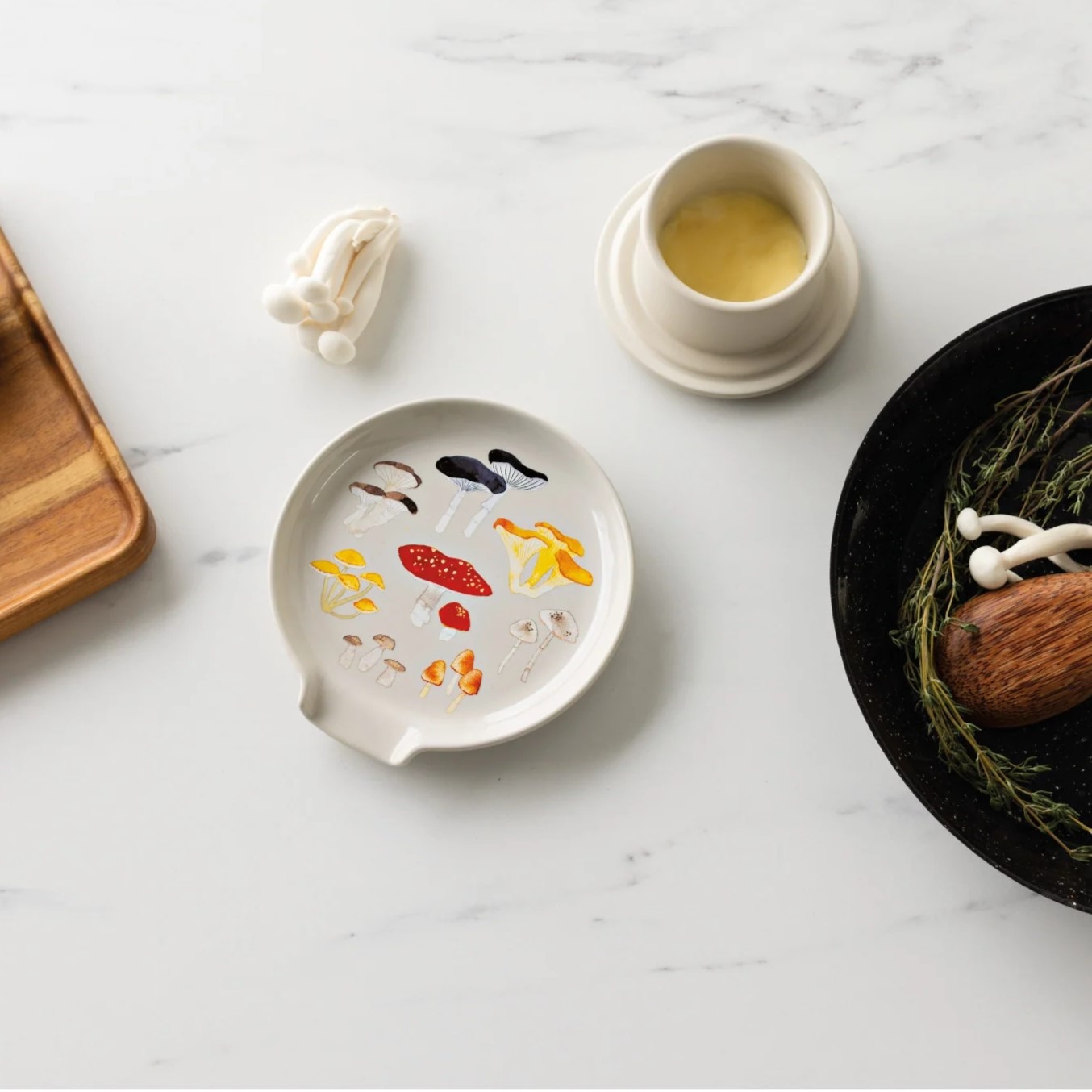 Danica Field Mushrooms Spoon Rest