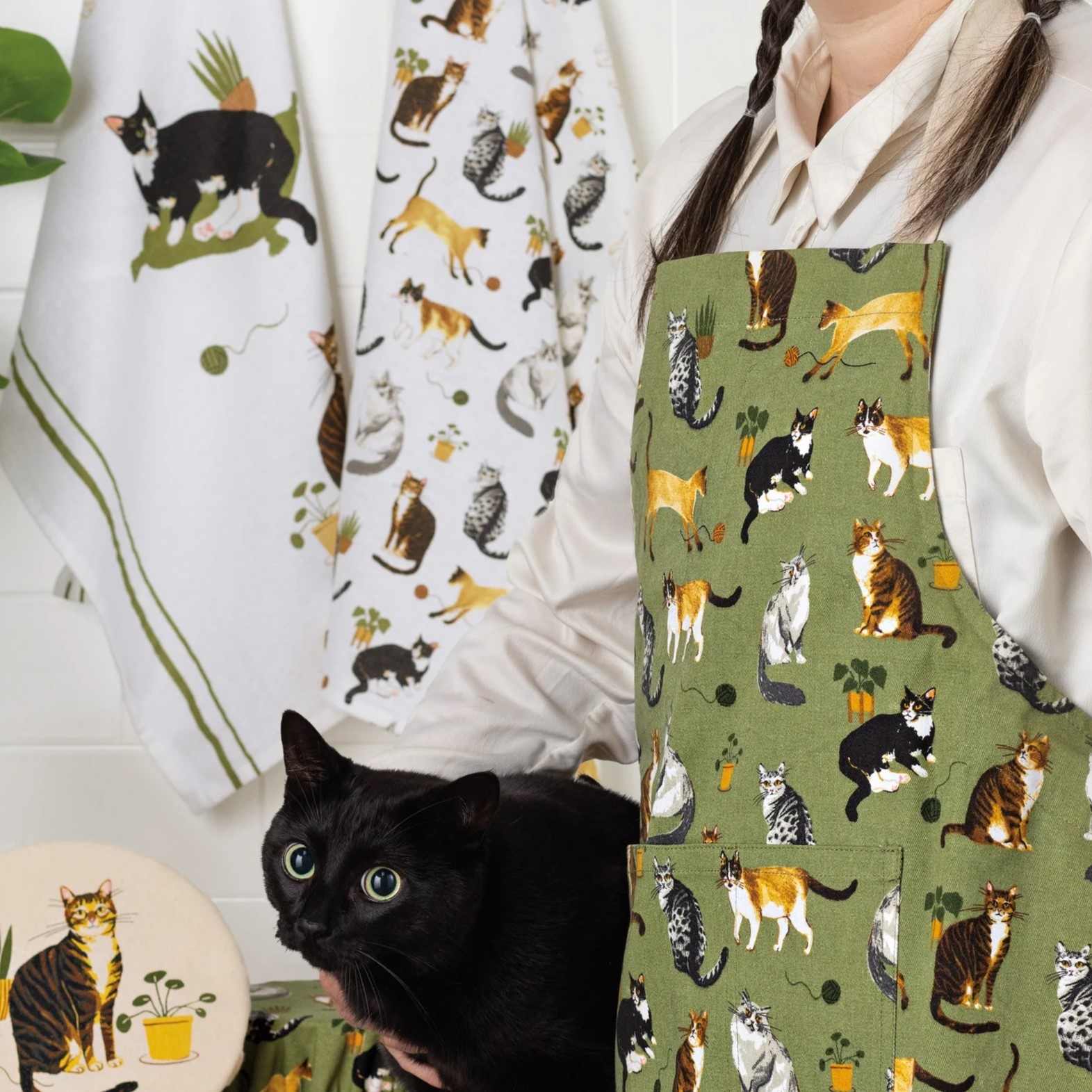 Danica Cat Collective Bakers Floursack Dishtowels (Set of 3)