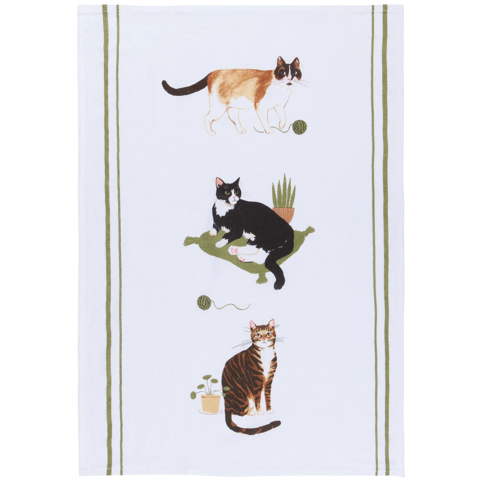 Danica Cat Collective Bakers Floursack Dishtowels (Set of 3)
