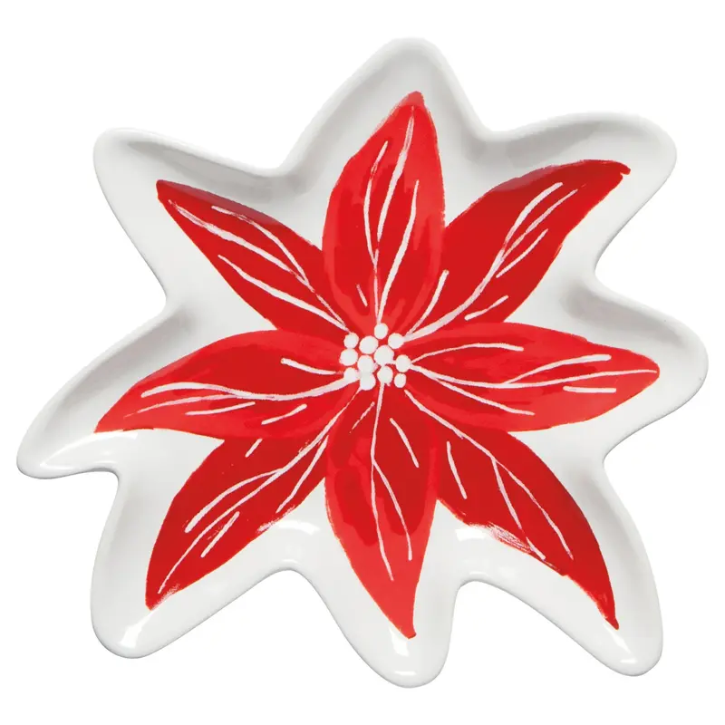 Danica Poinsettia Shaped Dish