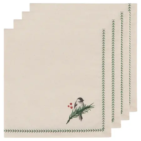 Danica Forest Bird Napkins (Set of 4)
