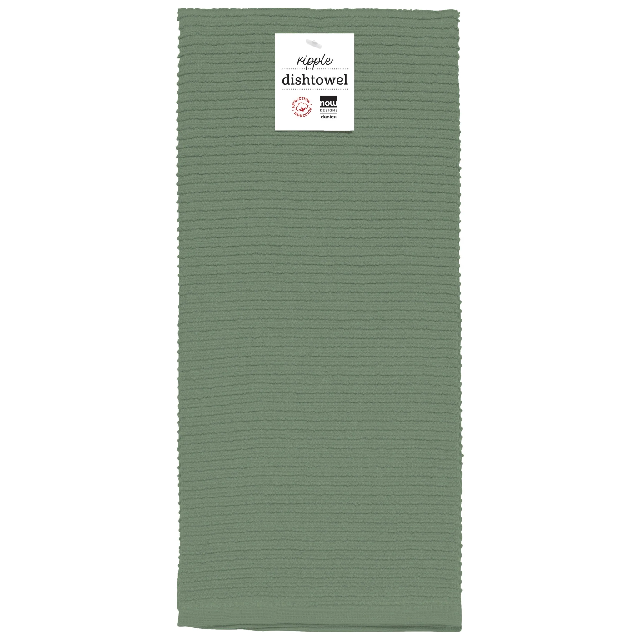 Now Designs Elm Green Ripple Dishtowel