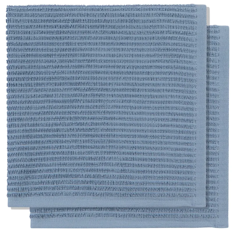 Now Designs Slate Blue Ripple Dishcloths (Set of 2)