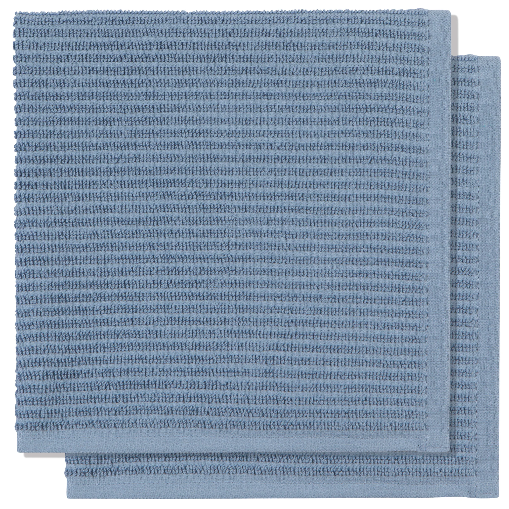 Now Designs Slate Blue Ripple Dishcloths (Set of 2)