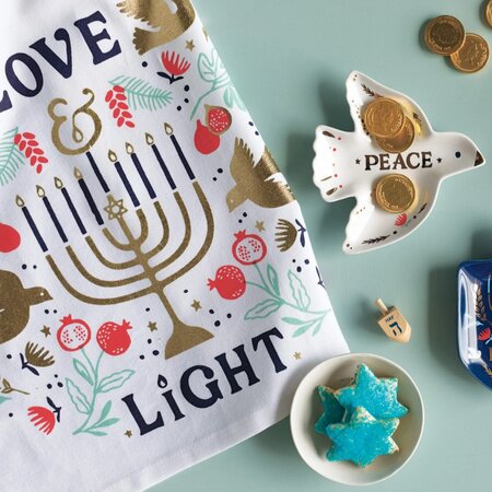 Danica Jubilee Love and Light Cotton Dishtowel