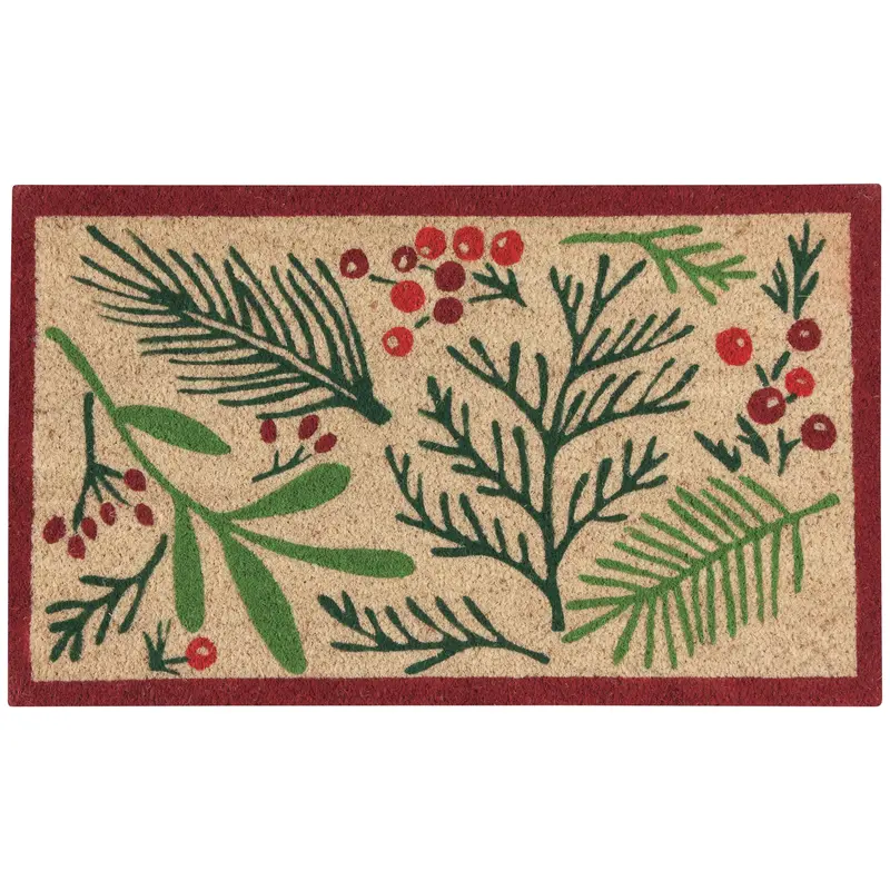 Danica Bough and Berry Coir Doormat