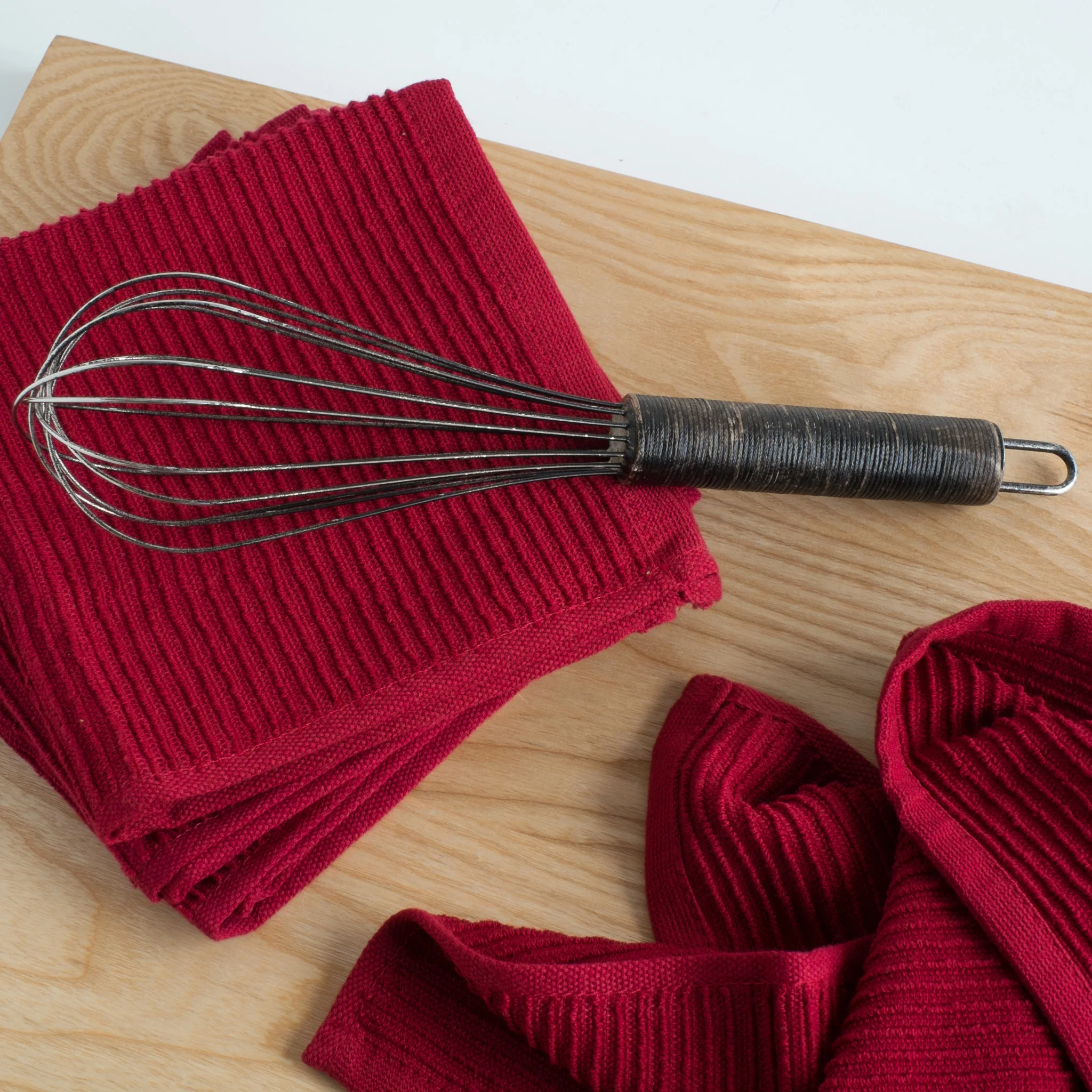 Now Designs Ripple Carmine Red Dishcloth (Set of 2)