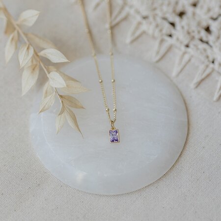 Glee Glim Necklace Gold/Purple